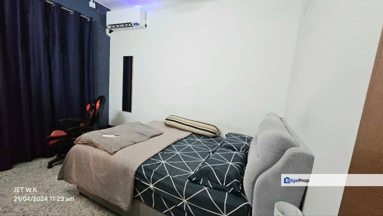 FULL LOAN !!!! Single Storey House Abdul Hamid Taman Sentosa Klang Partial Furnished Kitchen Extended For Sale , Selangor, Klang