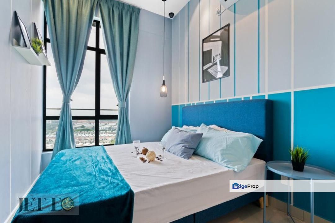 Blue theme Fully ID Design Maple residence KSL Klang Fully Furnished ID Condition For Rent , Selangor, Klang