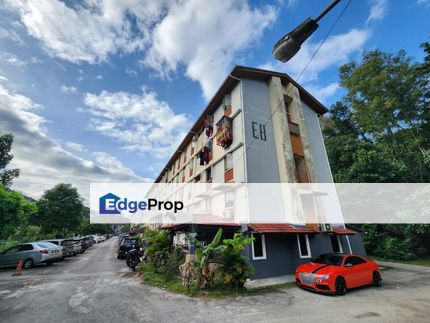 FOR RENT - LEVEL 1 Flat Taman Melati Blok E8 Near LRT Station Gombak, Kuala Lumpur, Setapak