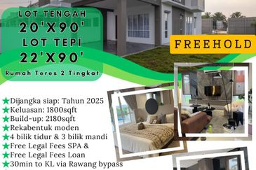 Freehold 2 Storey Terrace Taman Belida Ulu Yam Batang Kali