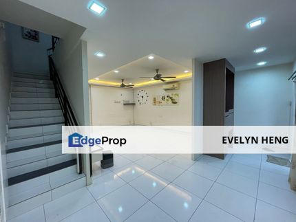 2 storey terrace house facing unblock view with ample parking space below RM700K for sale, Johor, Ulu Tiram