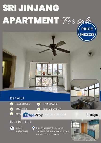 Fully extend Apartment for Sale!!, Kuala Lumpur, Jinjang