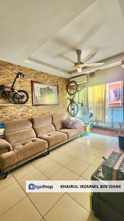 Corner Unit, Middle Floor, Partly Furnished, Mesra Villa Apartment, Ampang, Selangor, Ampang