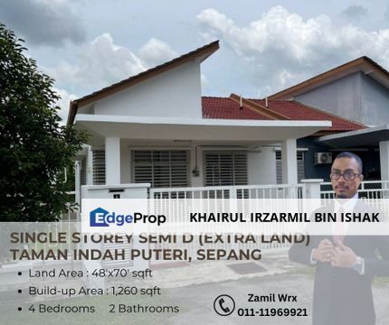 Taman Indah Puteri, Sepang, Selangor, Extra Land, Selangor, Sepang