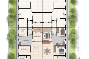 Kediaman Semi Detached Kluster Mewah, Titi Gantung, Bota, Perak