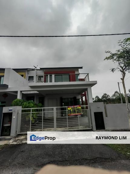 Krubong 2sty Terrace House CORNER LOT 55x70 4room 3bath 2 balcony Large area side land FREEHOLD Bare unit, Melaka, Krubong