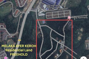 Ayer Keroh FREEHOLD Residential Land 20,000sqft in Town