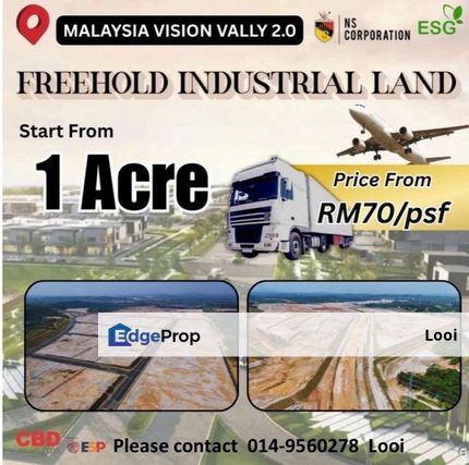Factory and Industrial land for sale, Negeri Sembilan, Nilai