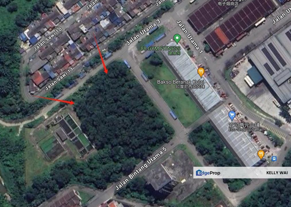 Senai @ Jalan Bintang Utama 2.45 Acres Commercial Land For Sale, Johor, Senai