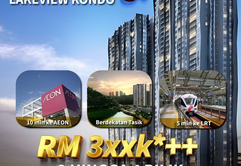 First Fully Furnished Lakeview Condominium in Puchong