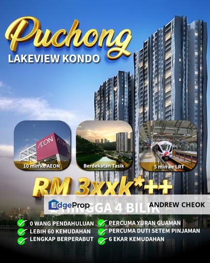 First Fully Furnished Lakeview Condominium in Puchong, Selangor, Puchong