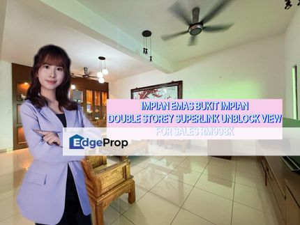 Unblock View Fully Renovation Impian Emas Double Storey Superlink , Johor, Skudai