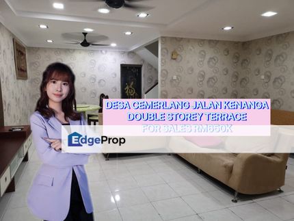 Desa Cemerlang Double Storey Terrace For Sales, Johor, Ulu Tiram