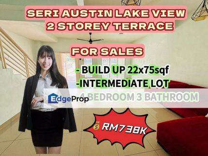 Seri Austin Lake View Terrace House For Sales, Johor, Johor Bahru