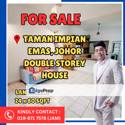 Impian Emas, Johor. Double Storey House With Good Condition For Sale, Johor, Skudai