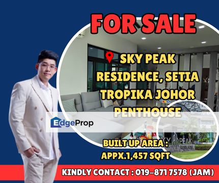 Sky Peak Residence, Setia Tropika Penthouse For Sale With Good Condition, Johor, Setia Tropika