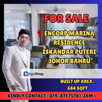 Encorp Marina Residence Apartment For Sale With Good Condition, Johor, Kota Iskandar