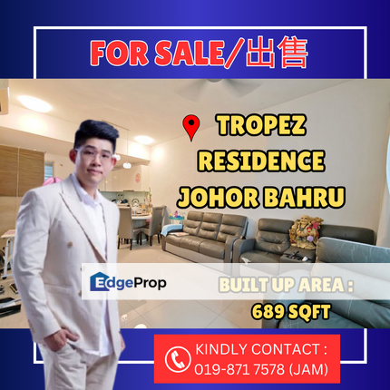 Tropez Residence, Johor Bahru. Good Condition For Sale, Johor, Johor Bahru