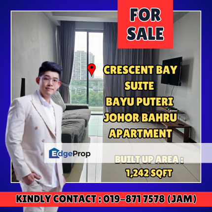 Crescent Bay Suite, Bayu Puteri Johor. Apartment For Sale With Good Condition, Johor, Johor Bahru
