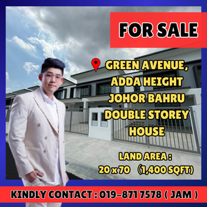 Green Avenue, Adda Height. Double Storey House For Sale for Sale @RM850 ...