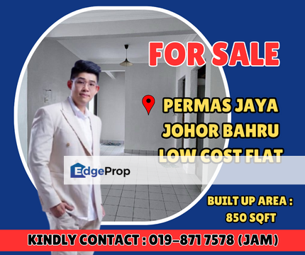 Permas Jaya, Masai. Low Cost Flat For Sale With Good Condition, Johor, Permas Jaya/Senibong