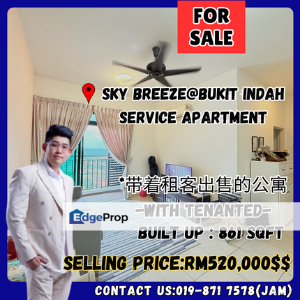 Sky Breeze, Bukit Indah. Service Apartment For Sale With Good Condition, Johor, Johor Bahru