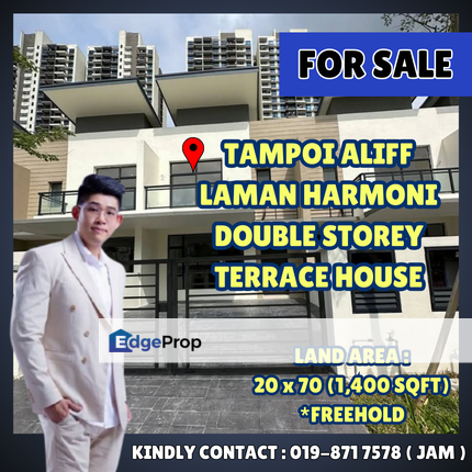 Tampoi Aliff, Laman Harmoni. Double Storey House For Sale With Basic Condition. Good Location, Johor, Tampoi