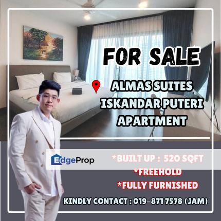 Almas Suites, Iskandar Puteri. Apartment With Fully Furnished For Sale, Johor, 