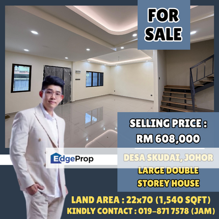 Desa Skudai, Johor Bahru. Large Double Storey House For Sale With Fully Renovated, Johor, Skudai