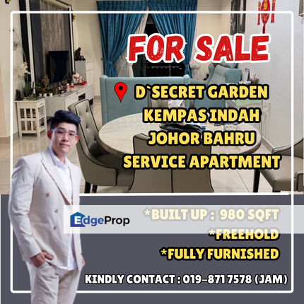 D Secret Kempas Indah, Service Apartment With Good Location For Sale, Johor, Johor Bahru