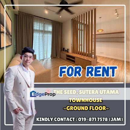 The Seed, Sutera Utaman. Condominium Townhouse Ground Floor For Rent, Johor, Skudai