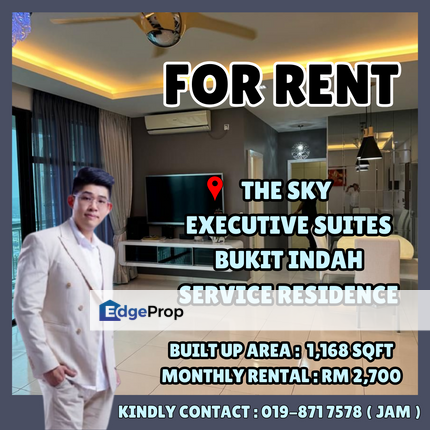 The Sky Executive, Serivice Residence With Good Location For Rent, Johor, Johor Bahru