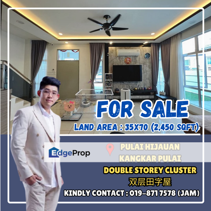 Double Storey Cluster with Good Condition and Good Renovated For Sale, Johor, Kangkar Pulai