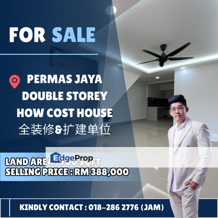 Permas Jaya, Double Storey Low Cost House with Renovated , Johor, Permas Jaya/Senibong