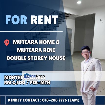 Near Second Link...Mutiara Rini, Rini Homes 8. Double Storey House For Rent, Johor, Skudai