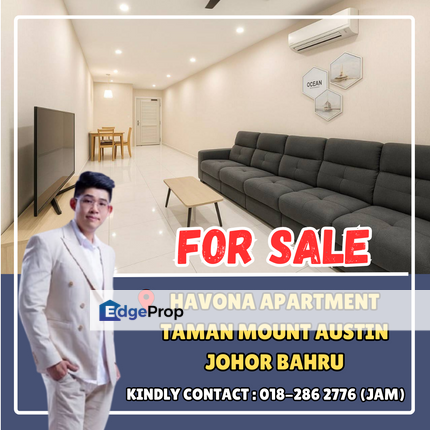 Taman Mount Austin, Havona Apartment For Sale With Good Condition and Location, Johor, Johor Bahru
