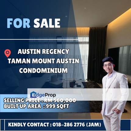 Taman Mount Austin, Austin Regency Fully Furnished and Good Condition For Sale, Johor, Johor Bahru