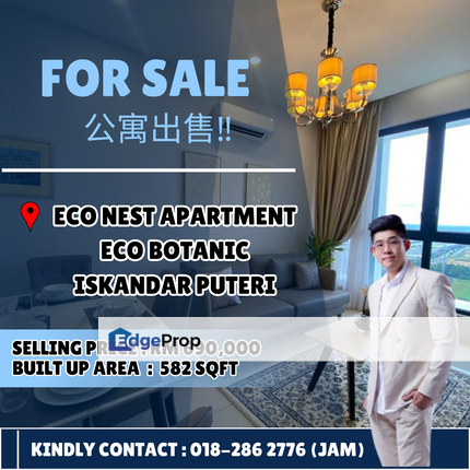 Eco Nest, Eco Botanic. Apartment For Sale With Good Condition, Johor, Nusajaya