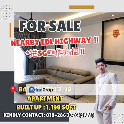Bayu Puteri 3, Apartment Neaby Jb Town And Highway For Sale. Good Location, Johor, Johor Bahru