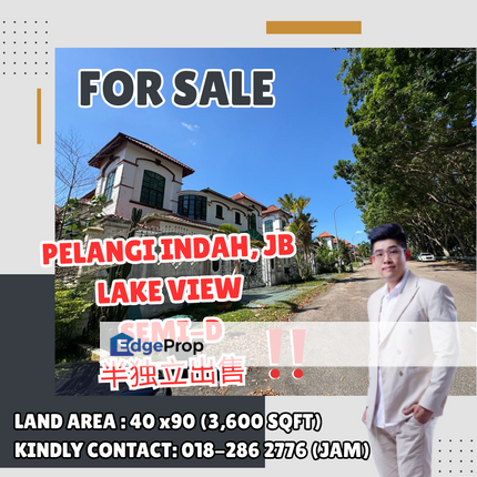 Taman Pelangi Indah, Semi D House For Sale. With Good Condition, Johor, Ulu Tiram