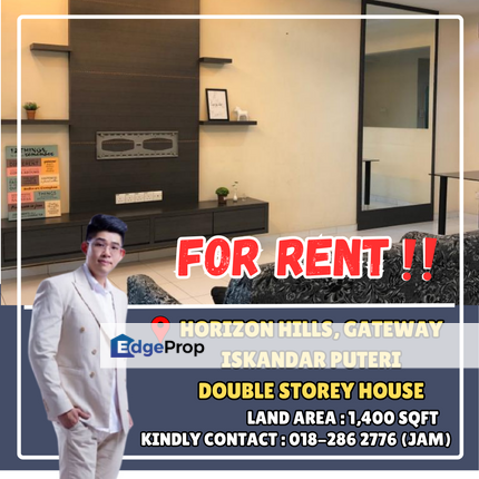 Horizon Hills, Gateway. Double Storey House For Rent With Fully Furnished, Johor, Nusajaya