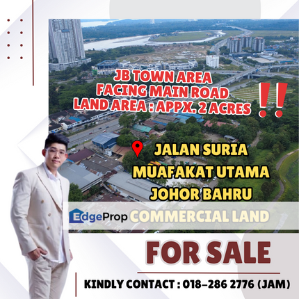 Johor Bahru Town Area, Commercial Land For Sale, Johor, Johor Bahru