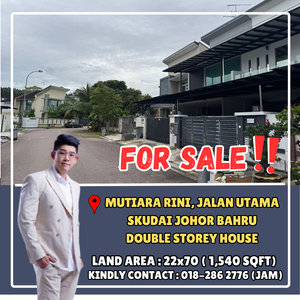 Mutiara Rini, Jalan Utama. Double Storey House For Sale for Sale @RM750 ...