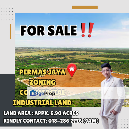 Permas Jaya, Zoning Commercial Industrial Land For Sale, Johor, Masai