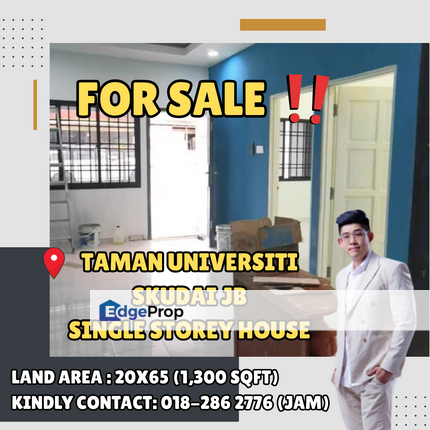 Taman Universiti, Skudai. Single Storey House For Sale With Fully Renovated, Johor, Skudai