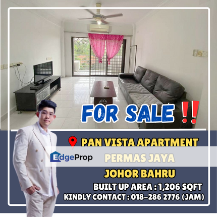 Pan Vista Permas Jaya, Apartment For Sale, Johor, Permas Jaya/Senibong
