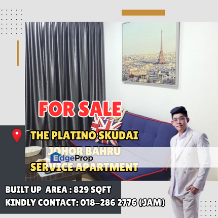 The Platino Service Apartment For Sale With Fully Furnished, Johor, Johor Bahru