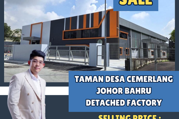 Taman Desa Cemerlang, Detached Factory For Sale