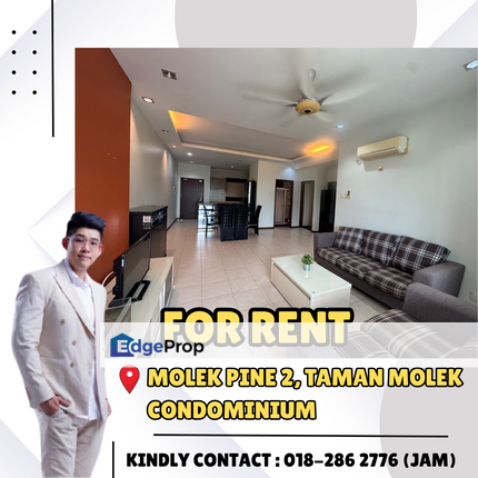 Molek Pine 2, Taman Molek. Condominium For Rent With Fully Furnished, Johor, Johor Bahru