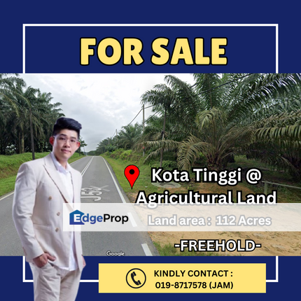 Kota Tinggi, Johor . Agricultural Land For Sale, Johor, Kota Tinggi